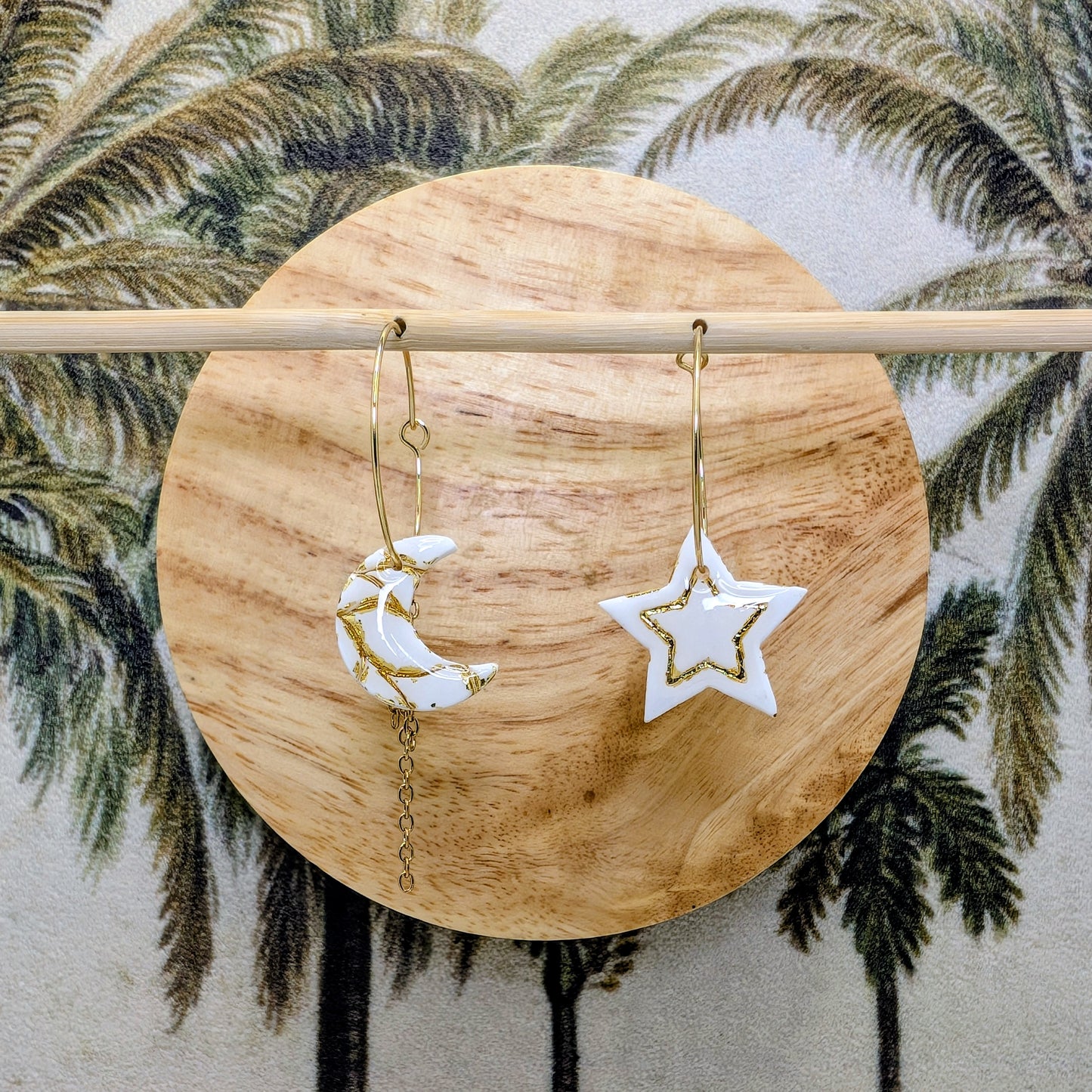 Moon and star (3 coloris)