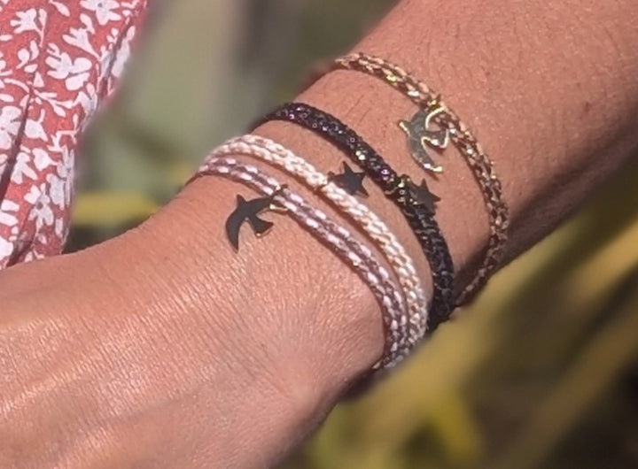 Bracelet Emi (cordon et pendentif au choix)