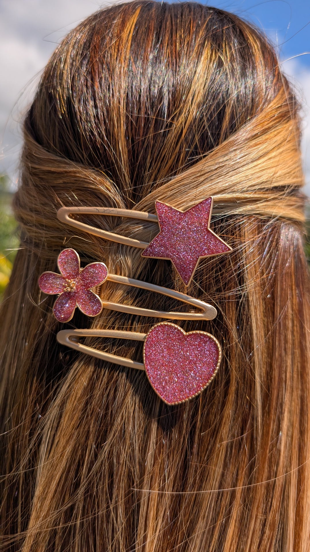 Barrette pailletée