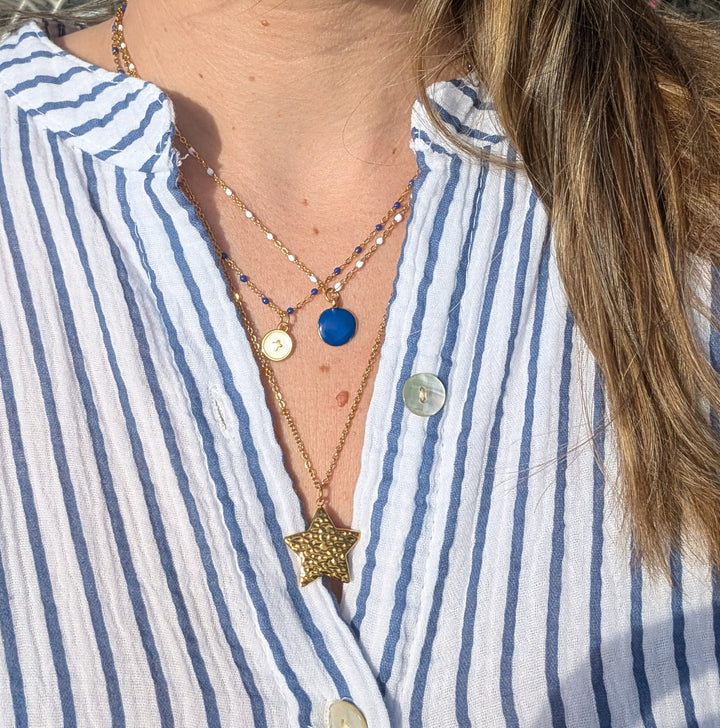 Collier Naomi (pendentif et chaîne au choix)