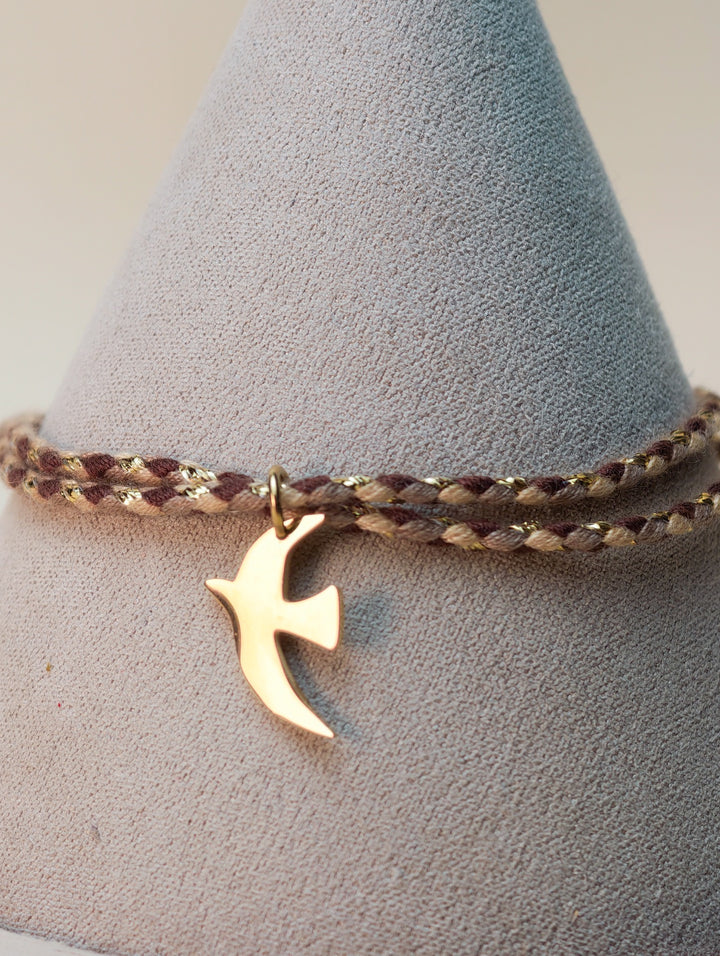 Bracelet Emi (cordon et pendentif au choix)