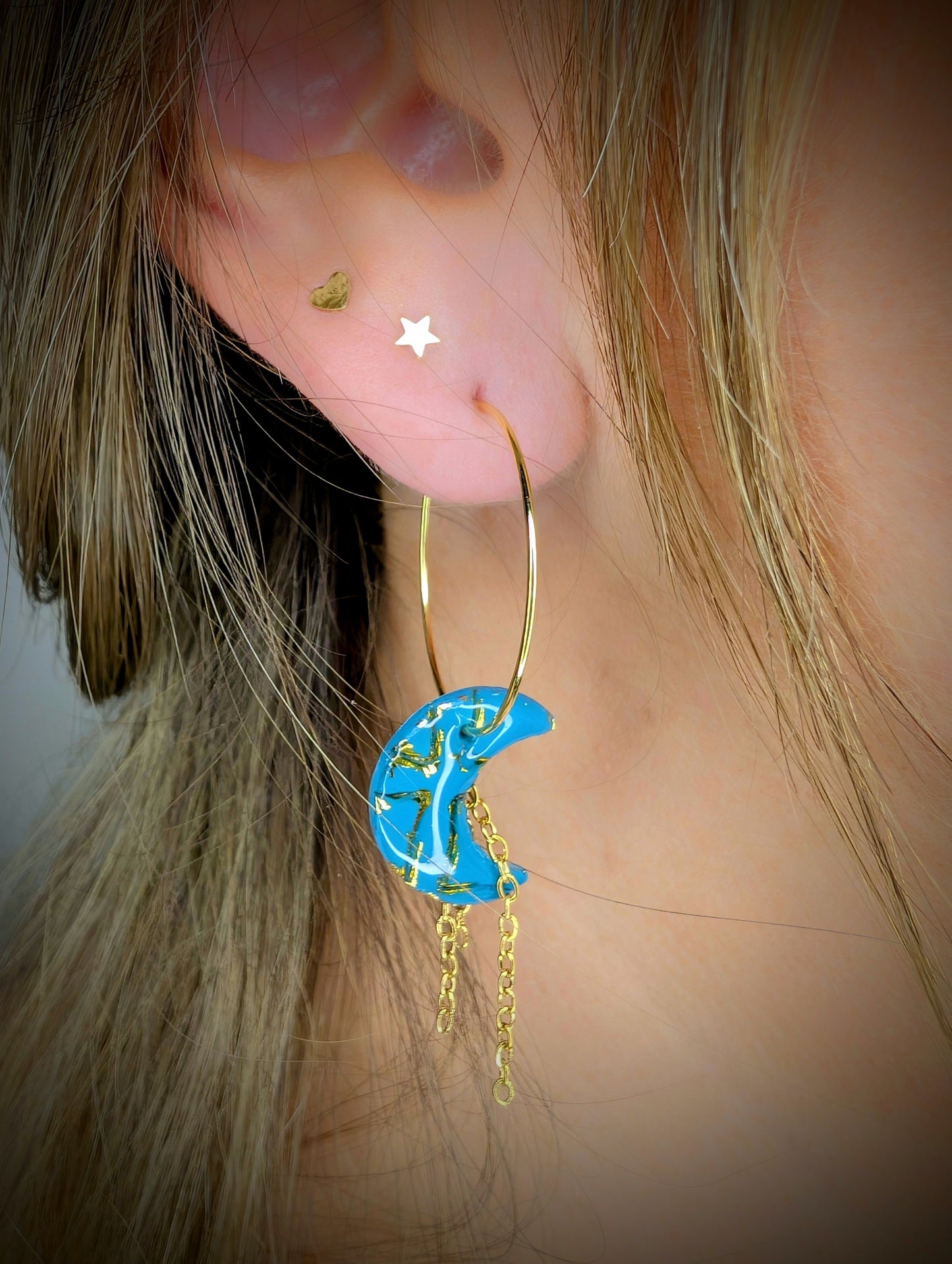 Moon and star (3 coloris)