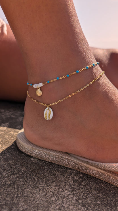 Chaîne de cheville Mini cauri