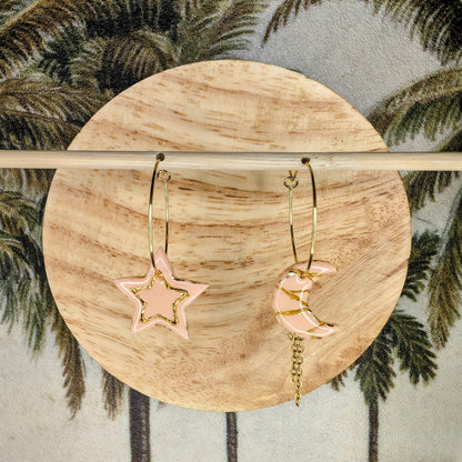 Moon and star (3 coloris)