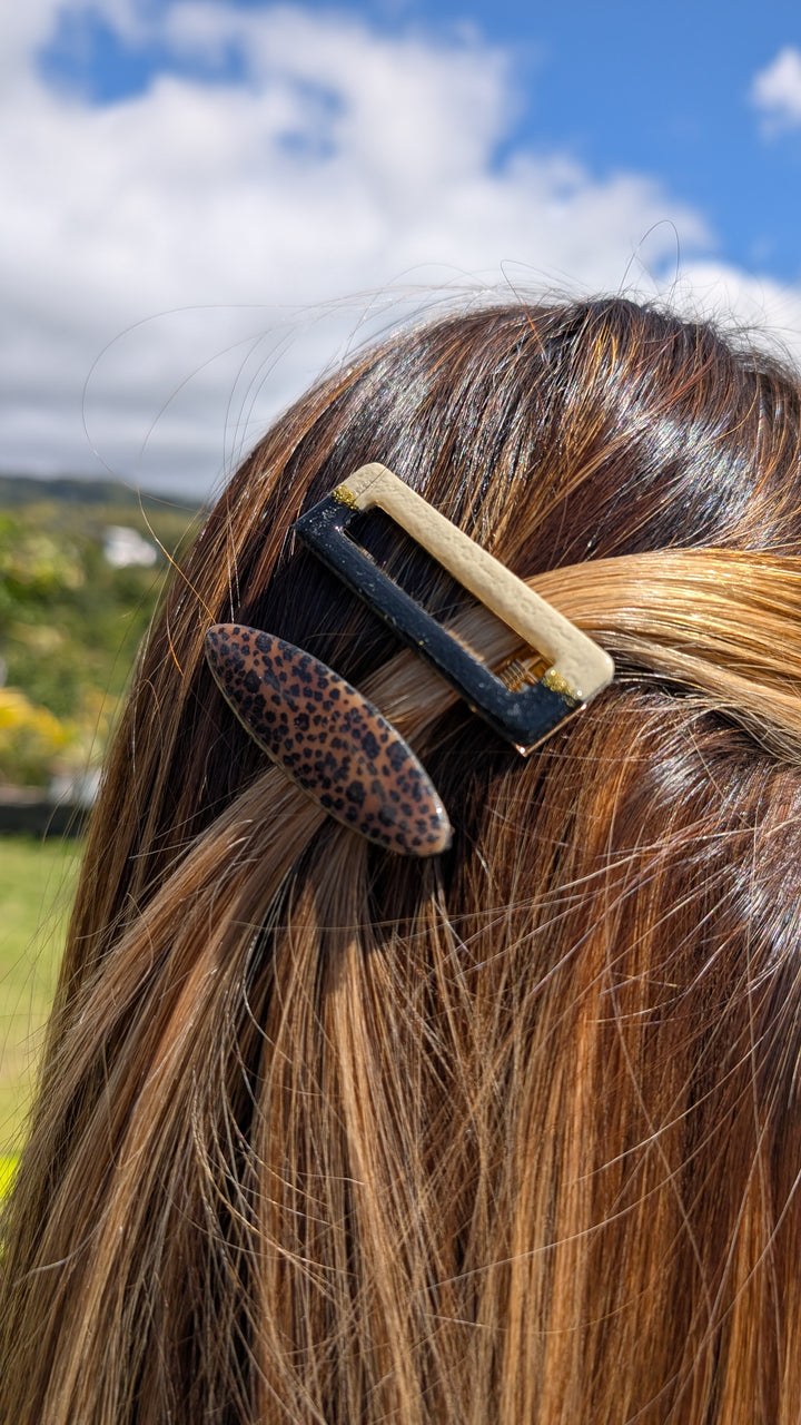 Barrette léopard