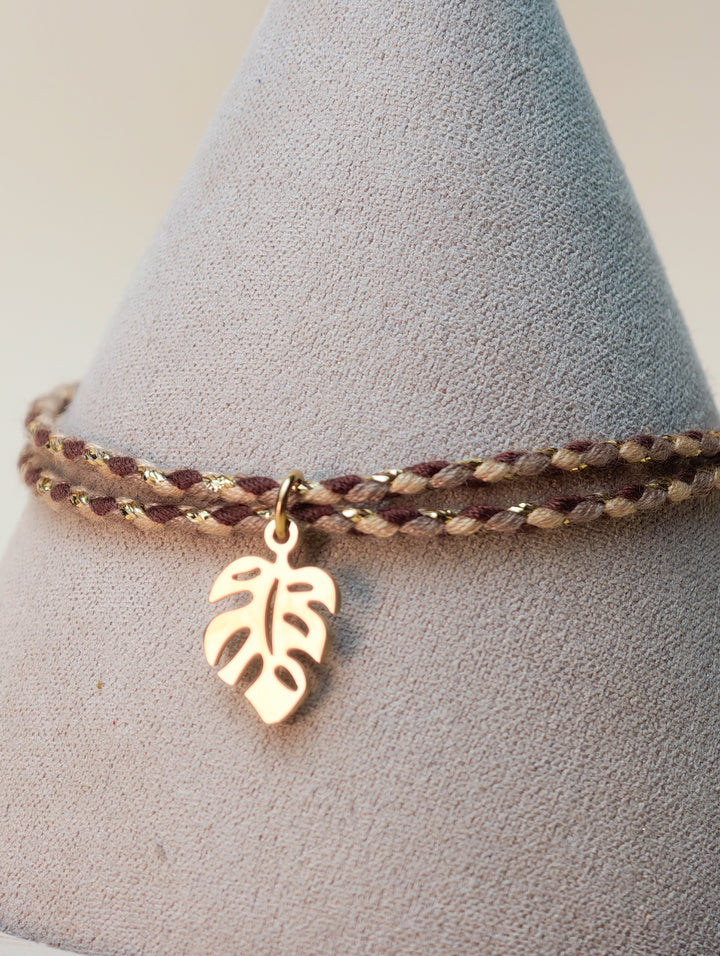 Bracelet Emi (cordon et pendentif au choix)