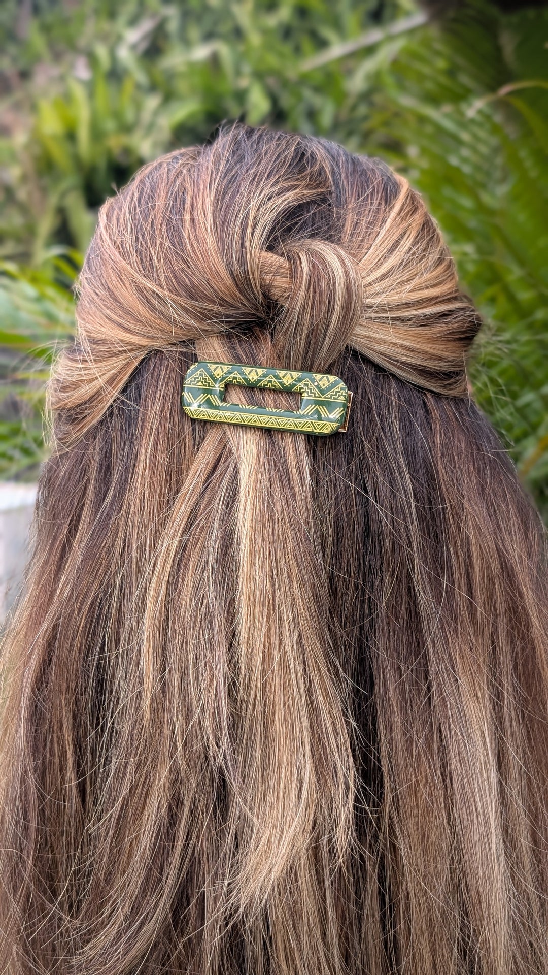 Barrette kaki Aztèque