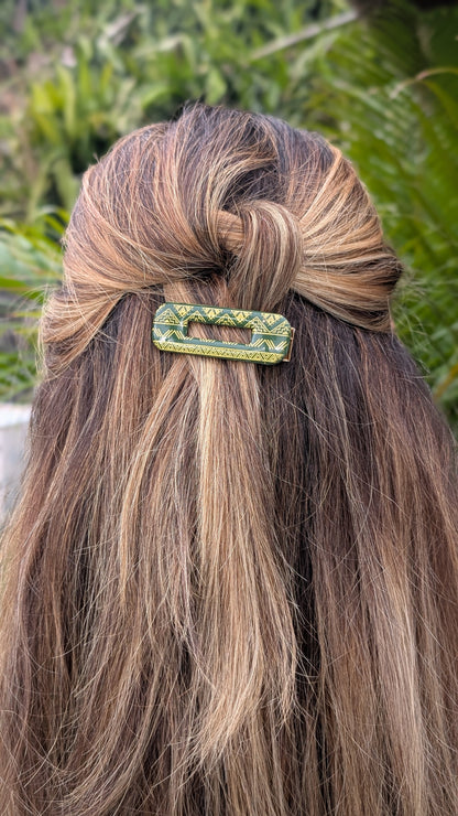 Barrette kaki Aztèque