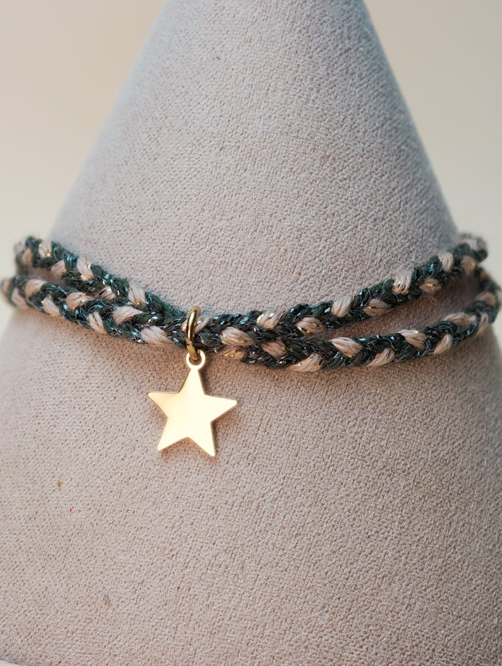 Bracelet Emi (cordon et pendentif au choix)