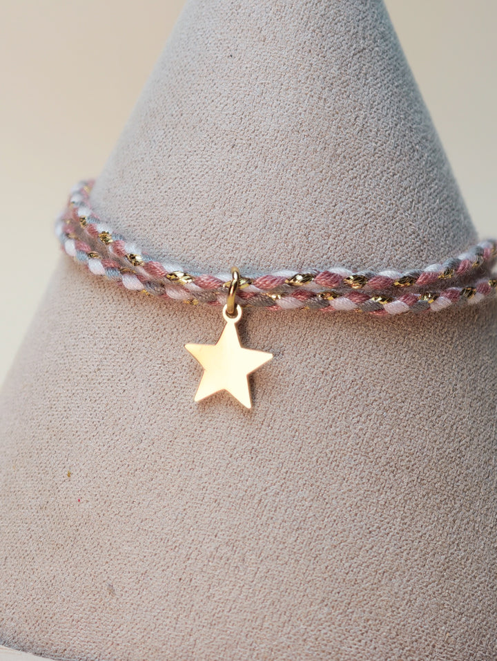 Bracelet Emi (cordon et pendentif au choix)