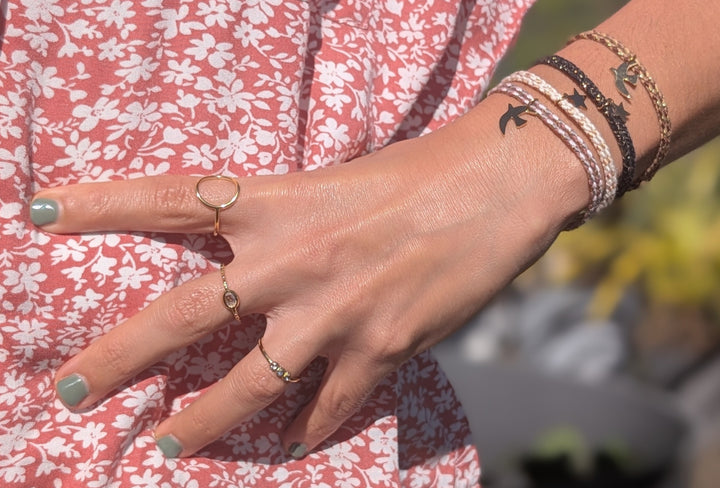 Bracelet Emi (cordon et pendentif au choix)