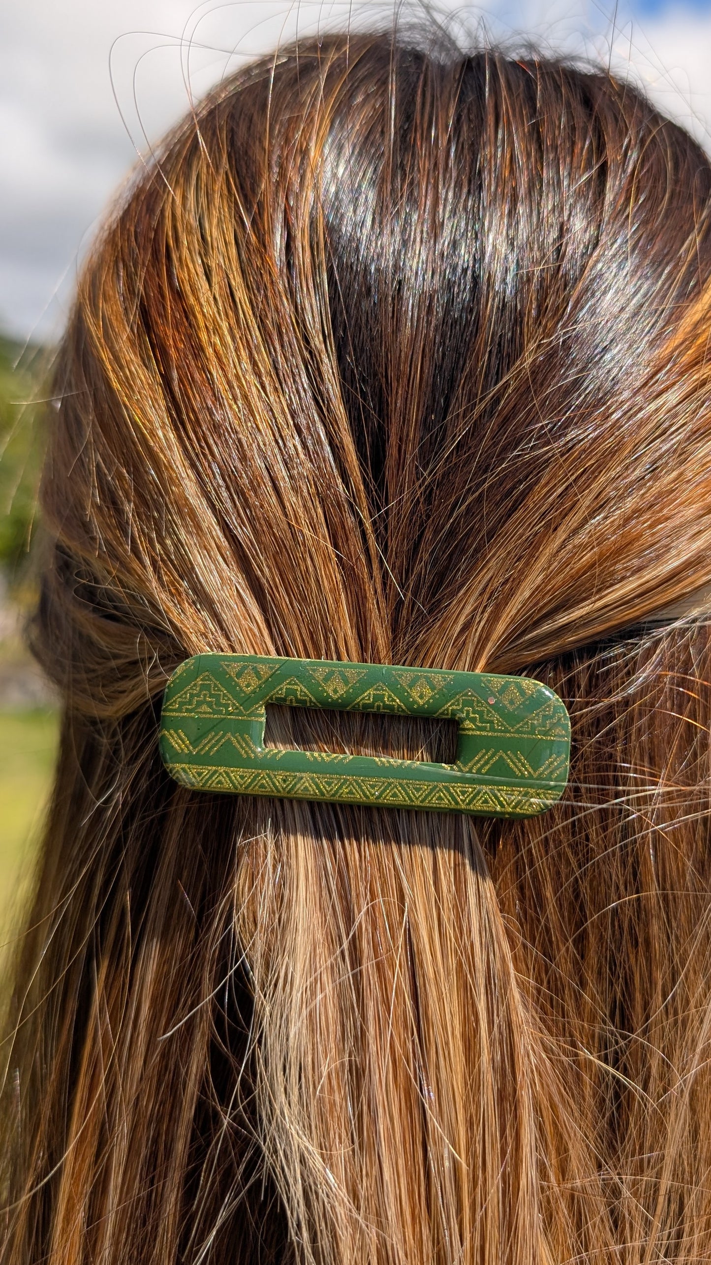 Barrette kaki Aztèque