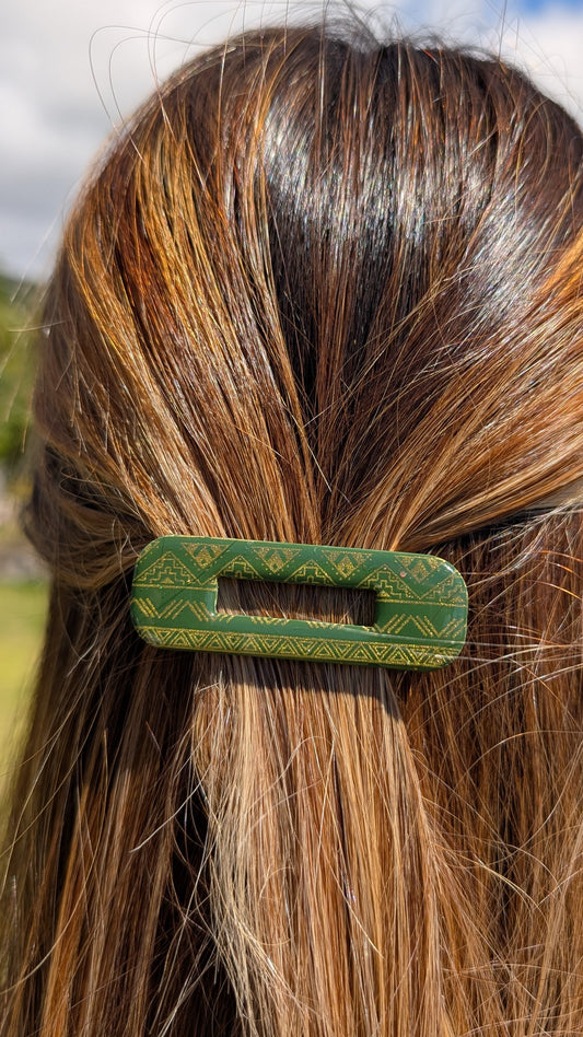 Barrette kaki Aztèque