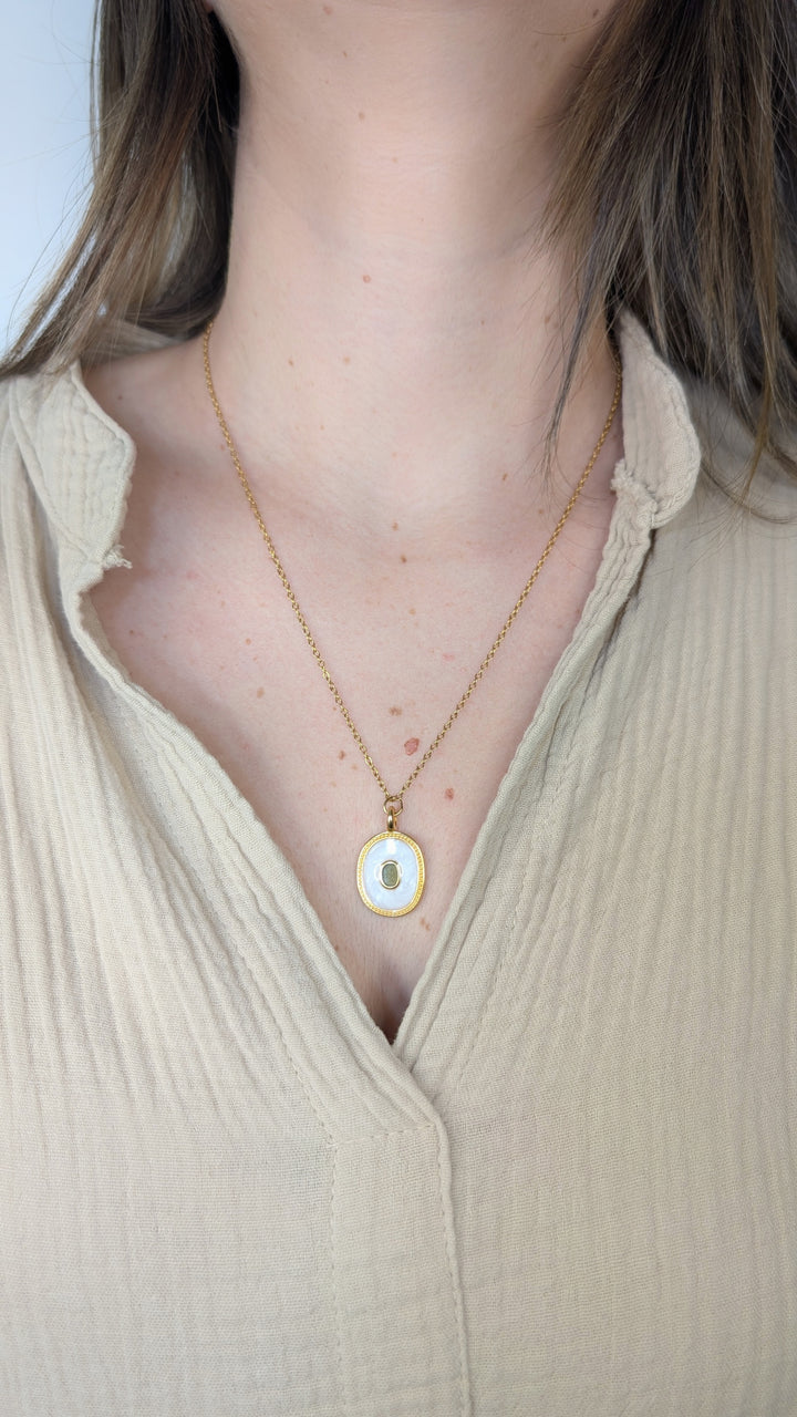 Collier mi-long Mirette (2 pendentifs au choix)