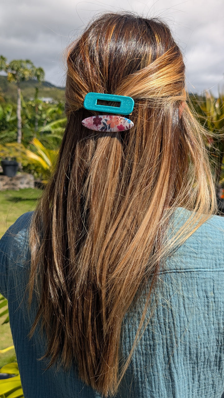 Barrette fleurie