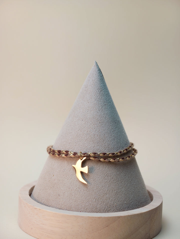 Bracelet Emi (cordon et pendentif au choix)