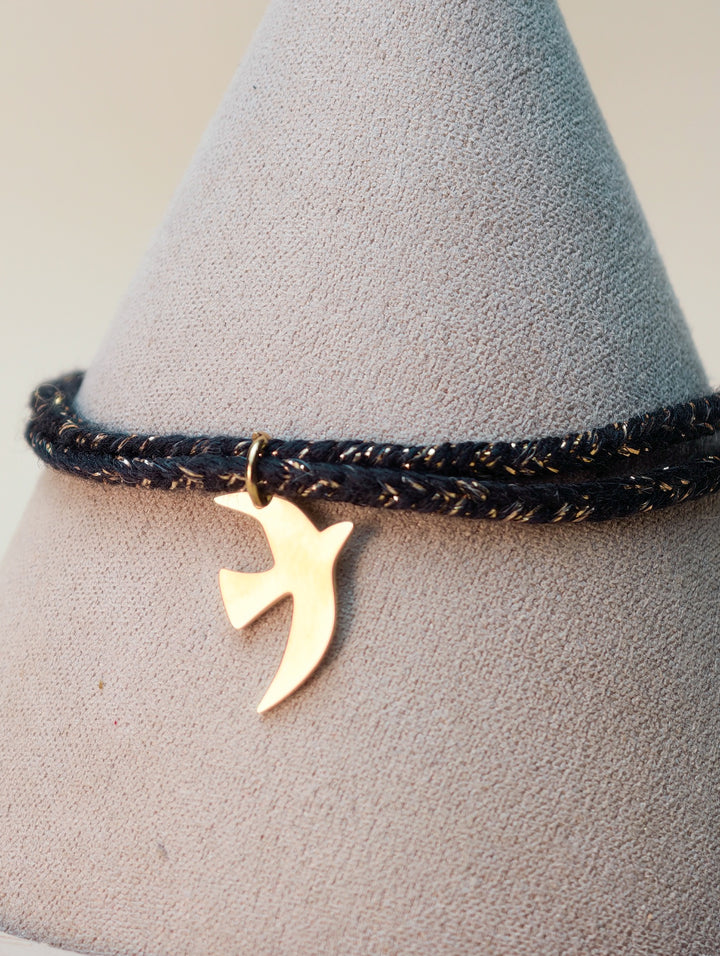 Bracelet Emi (cordon et pendentif au choix)