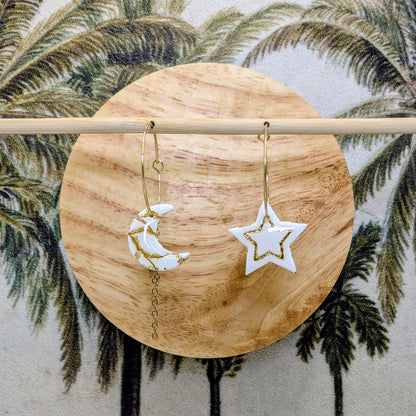 Moon and star (3 coloris)