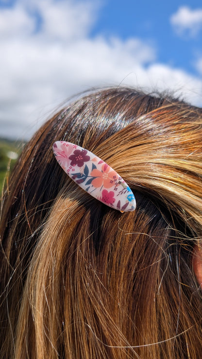 Barrette fleurie