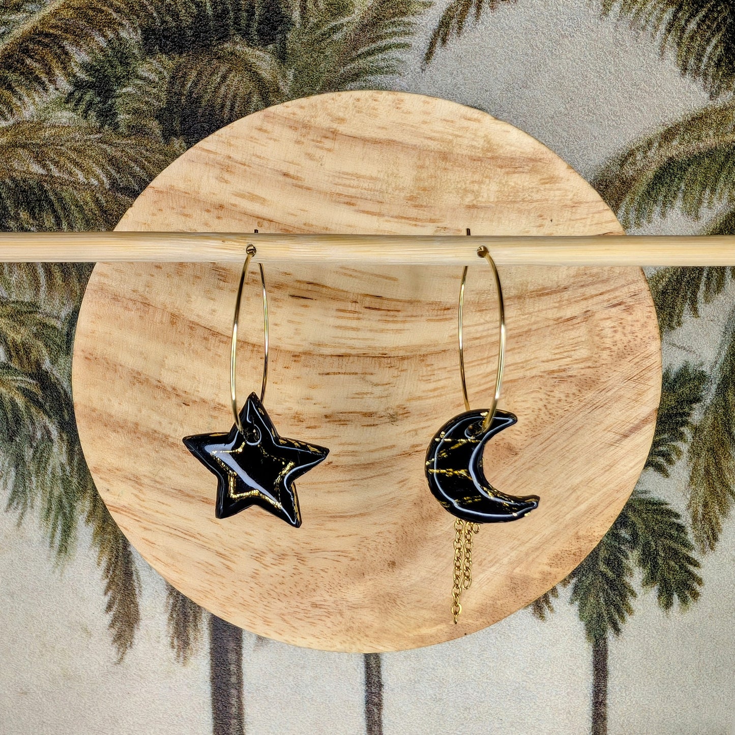 Moon and star (3 coloris)