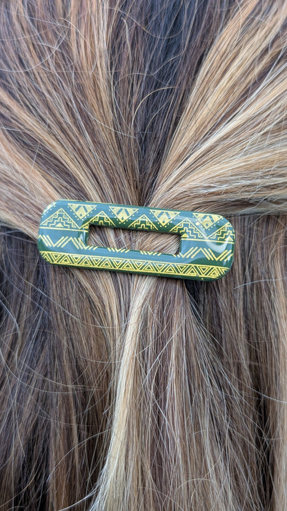 Barrette kaki Aztèque