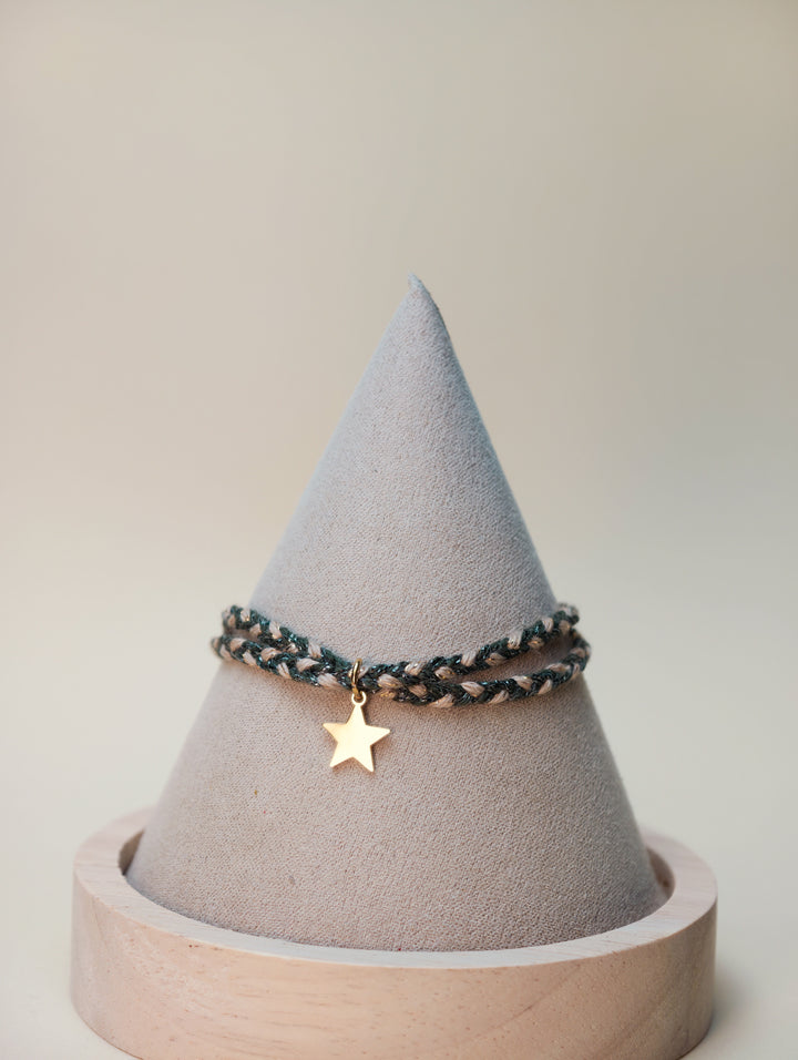 Bracelet Emi (cordon et pendentif au choix)