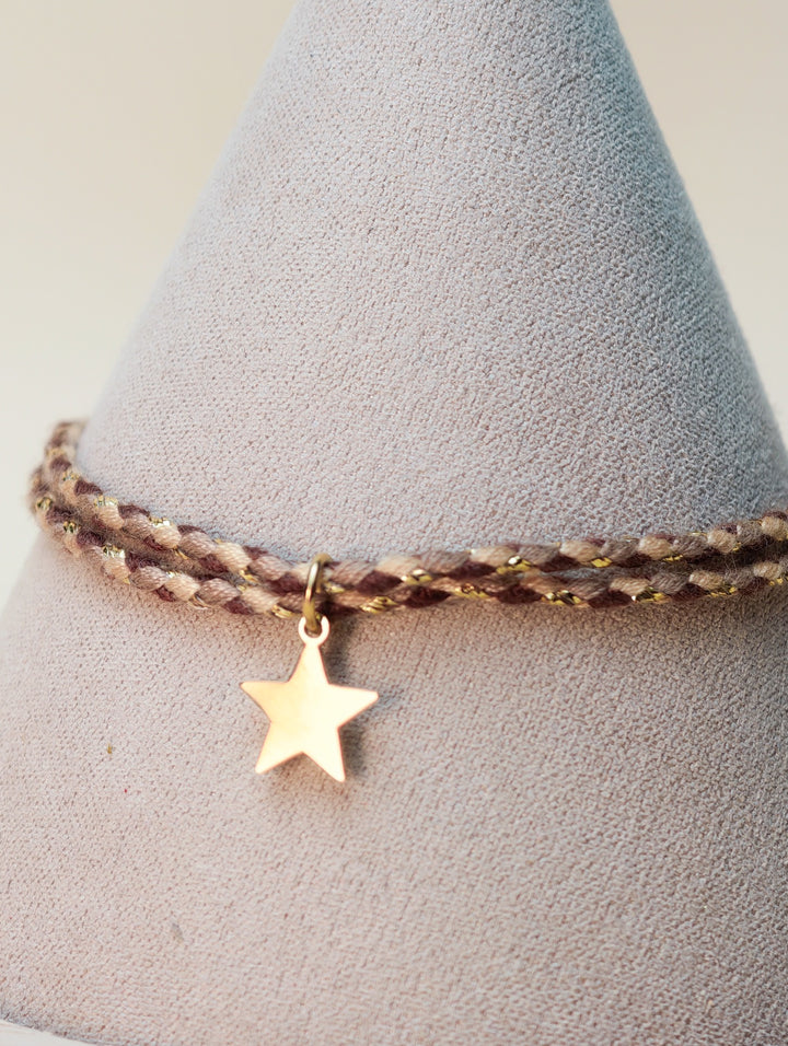 Bracelet Emi (cordon et pendentif au choix)
